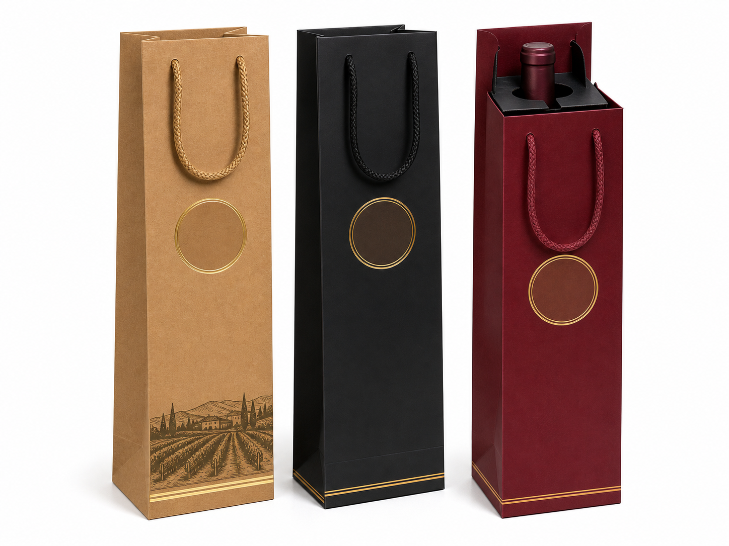 wine paper bags wholesale